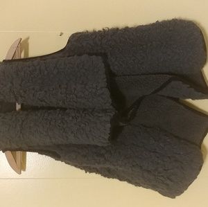 Faux sherpa vest